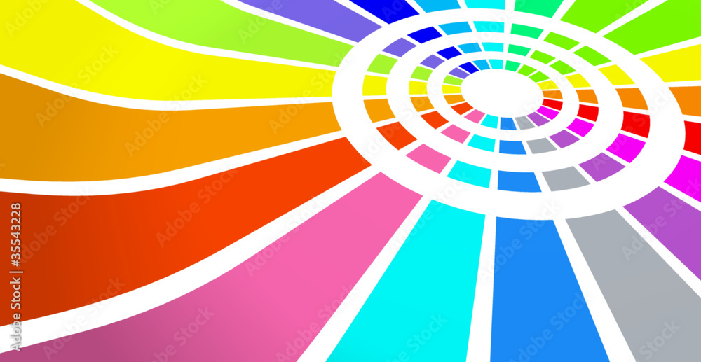 Obraz premium Circle colour graphic