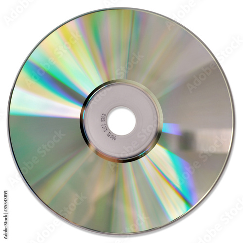 CD / DVD on white background photo