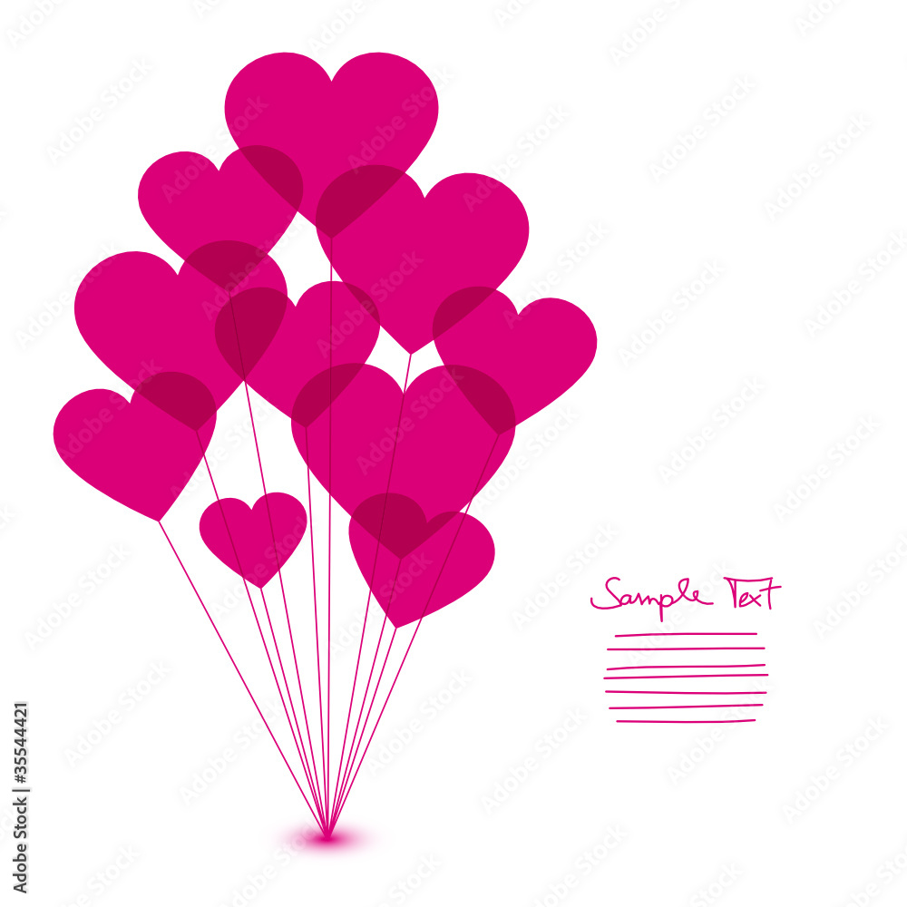 10 Heart-Ballons Pink 10 Heart-Ballons Pink