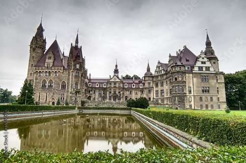 Old castle in Moszna...HDR photo. photo