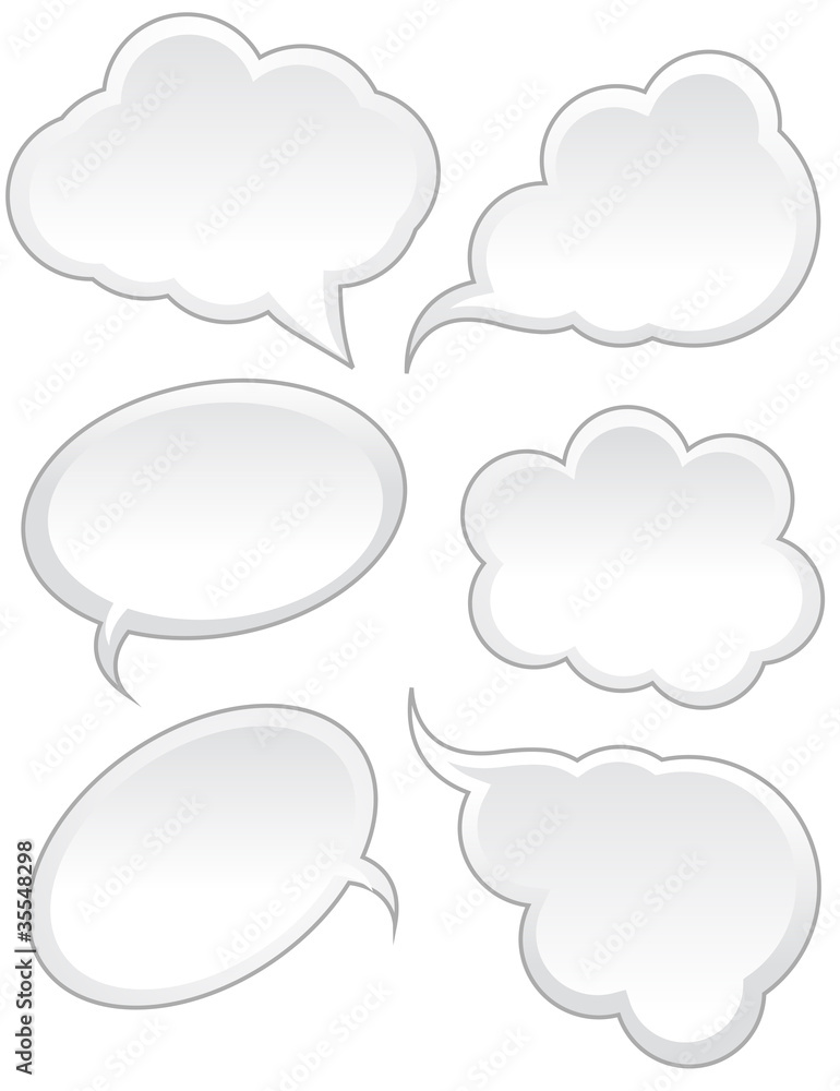 White Speech Bubble Designs