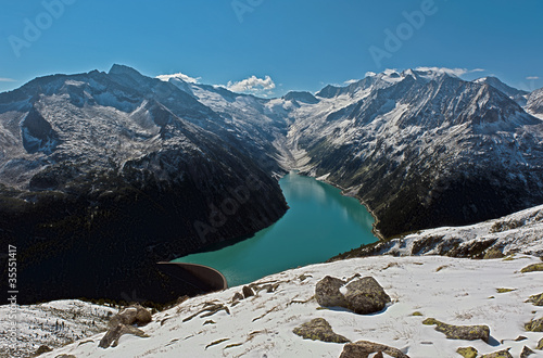 Zillertaler Alpen von der Olperer Hütte aus gesehen photo