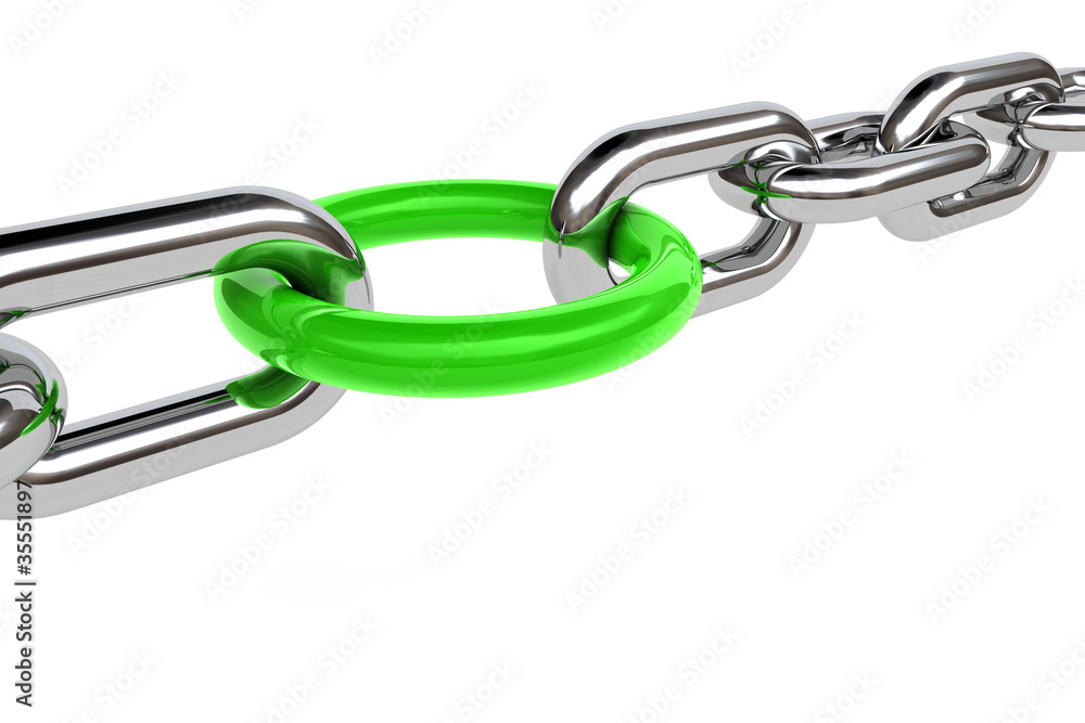 Obraz premium 3d render of chain