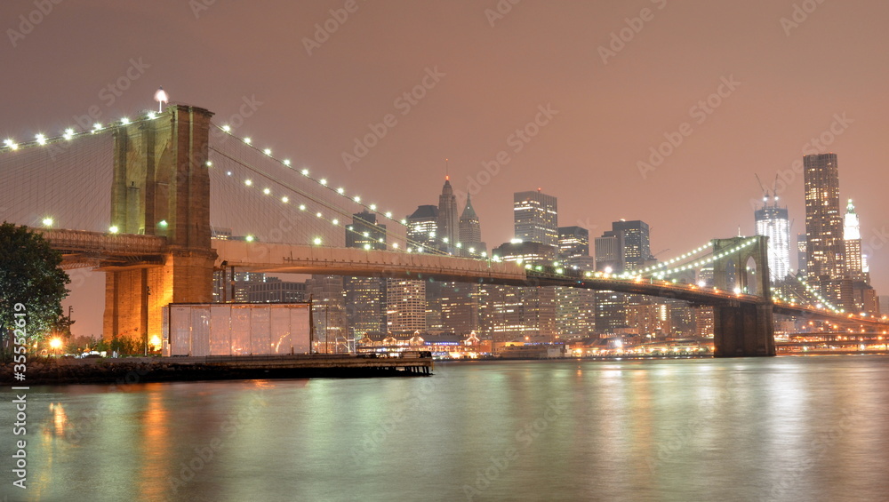 Red Brooklyn Bridge