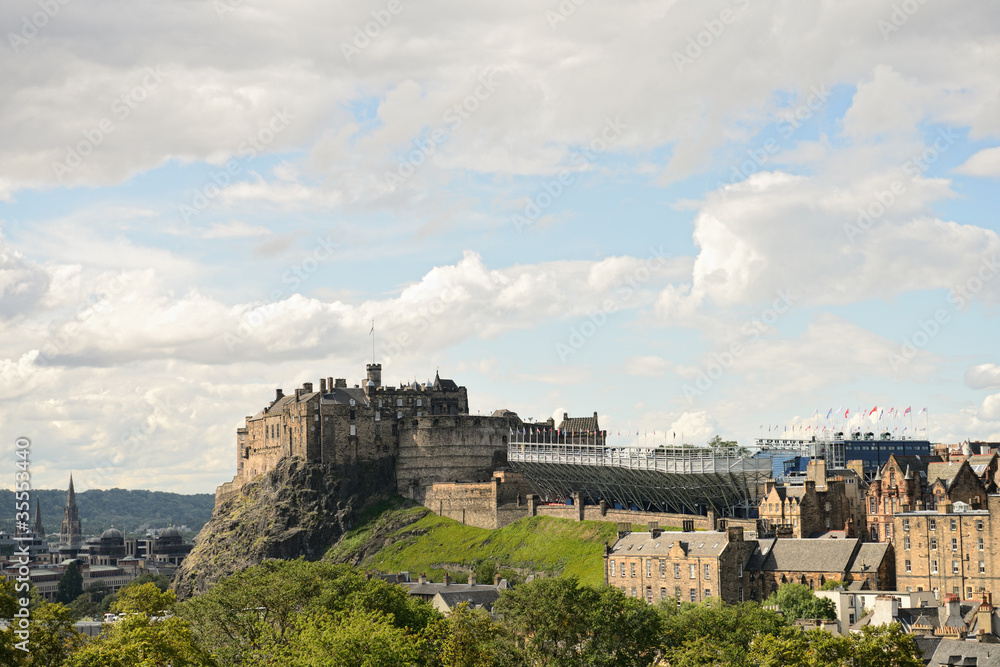 Edinburgh Castle, Scotland, from the south east.