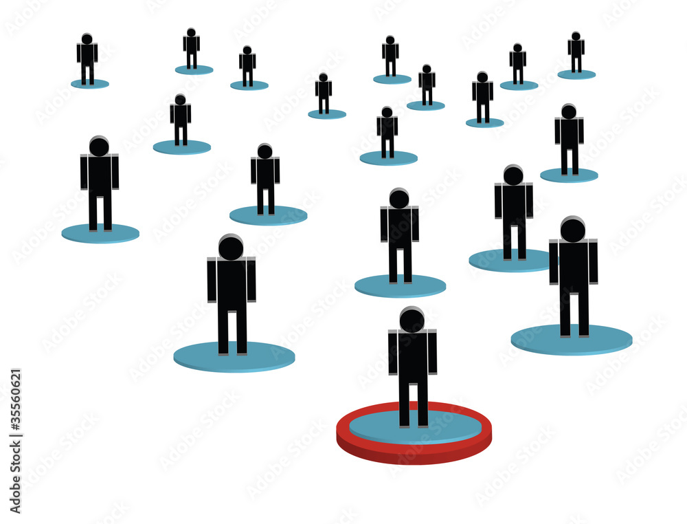 Conceptual image of teamwork. Groups of people Conceptual image of teamwork. Groups of people