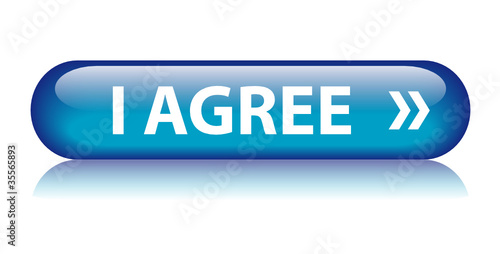 "I AGREE" Web Button (accept terms and conditions contract law)