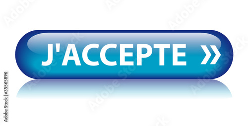 Bouton Web "J’ACCEPTE" (accepter valider confirmer continuer)