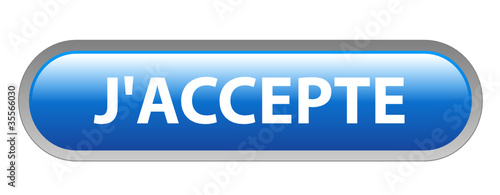 Bouton Web J’ACCEPTE (accepter conditions générales contrat ok)