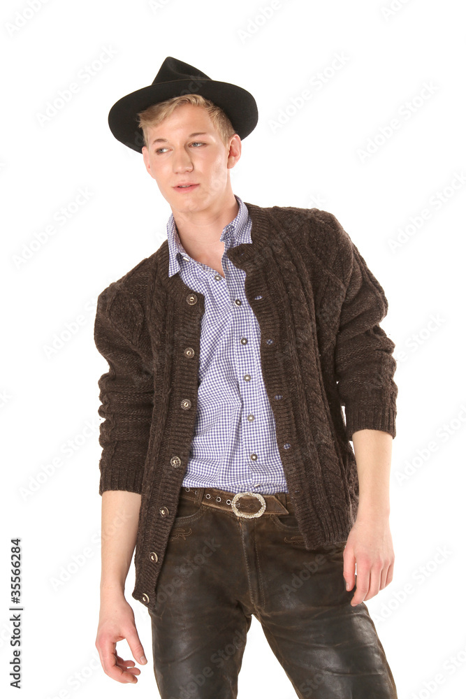 Junger Mann in Tracht Junger Mann in Tracht