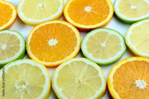 Lime , orange, and lemon slices