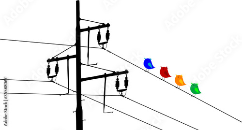 Abstract birds