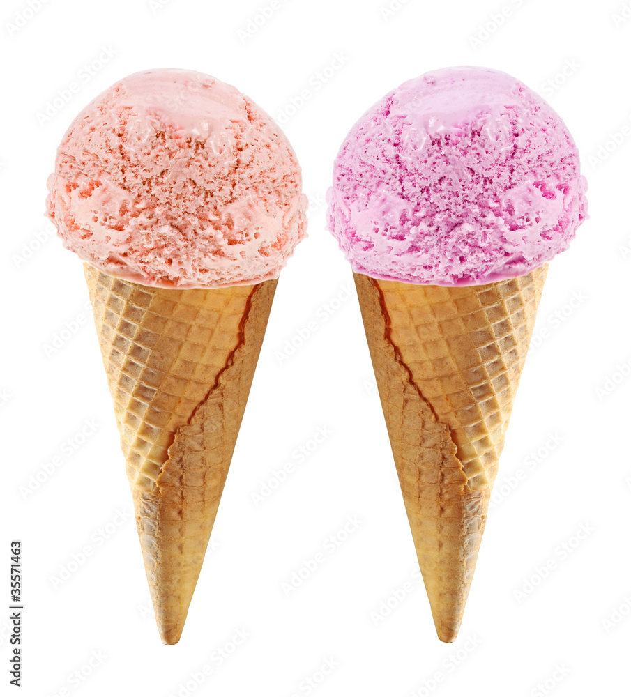 fruit icecream isolated on white background fruit icecream isolated on white background