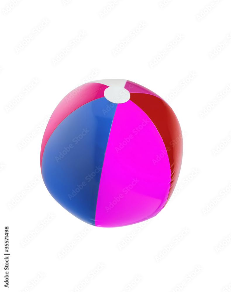 Colorful ball on white