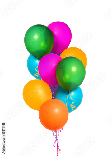 Wallpaper Mural Flying balloons isolated on white background Torontodigital.ca