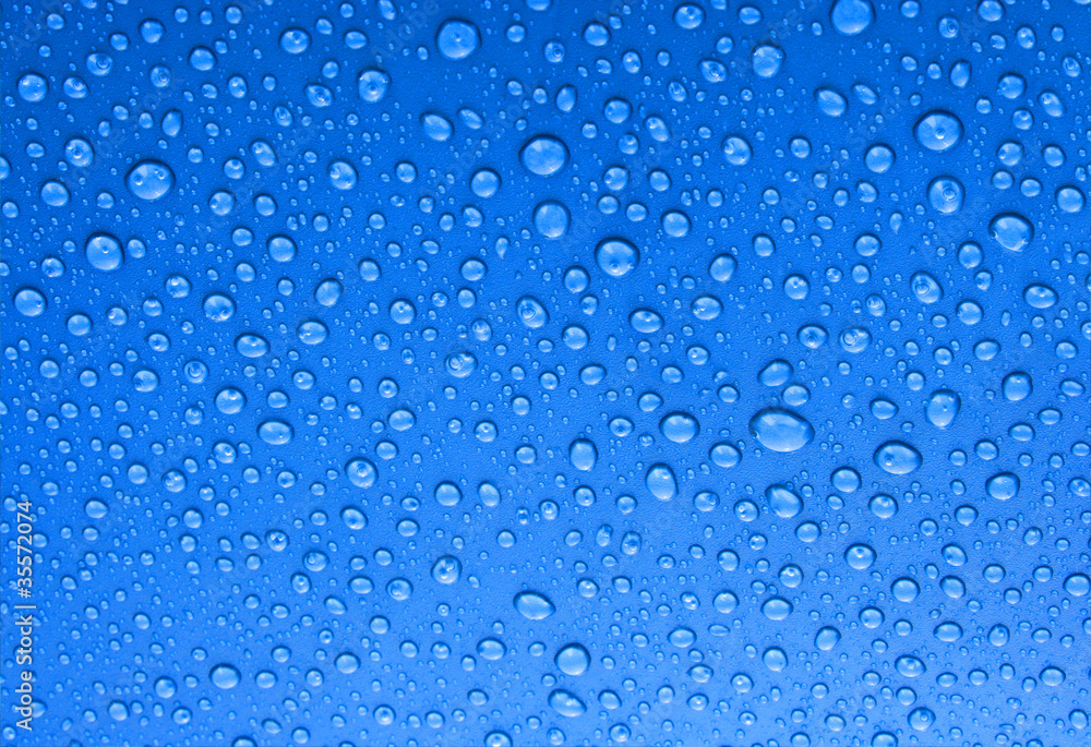 beautiful blue big and small drops background beautiful blue big and small drops background