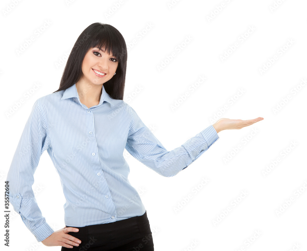 Young woman isolated on the white background Young woman isolated on the white background