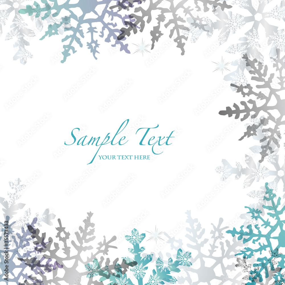 winter background with crystal winter background with crystal