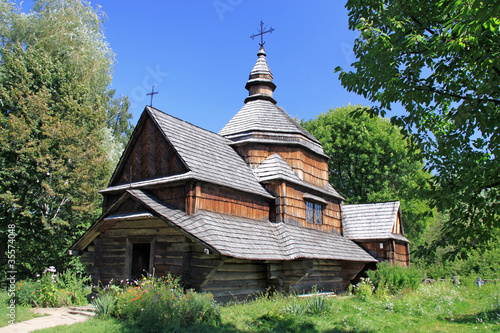 Wooden church in Pirogovo