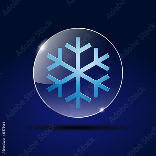 Logo Ice in crystal ball # Vector