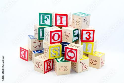 Pile of Alphabet Blocks
