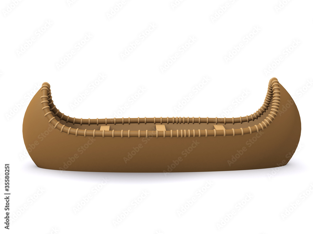 3d Canoe side view Stock Illustration Adobe Stock