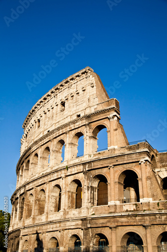 Fototapeta Colosseum with blue sky