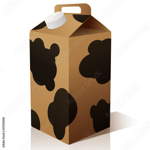 vecteur, bouteille de lait
