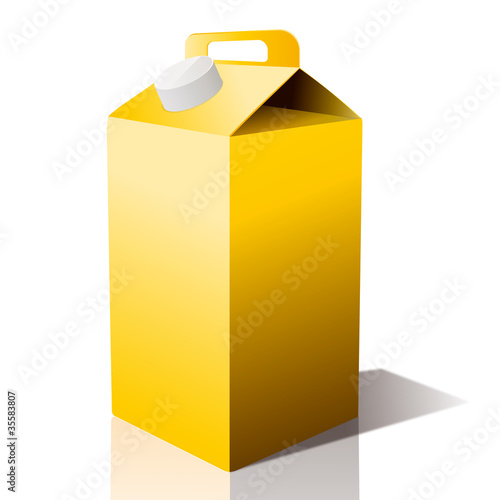 vecteur, bouteille de jus