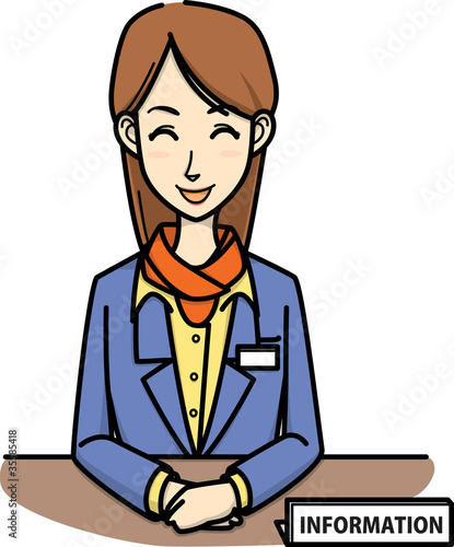 受付嬢 receptionist