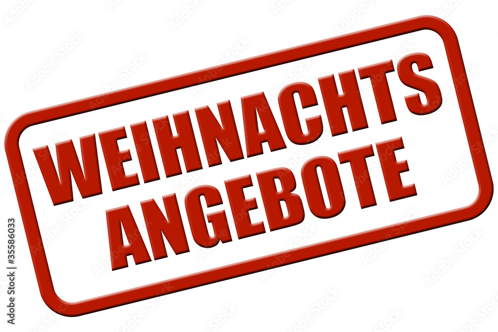 Stempel rot rel WEIHNACHTSANGEBOTE Stempel rot rel WEIHNACHTSANGEBOTE