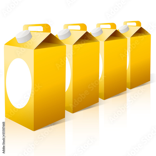 vecteur, bouteille en carton