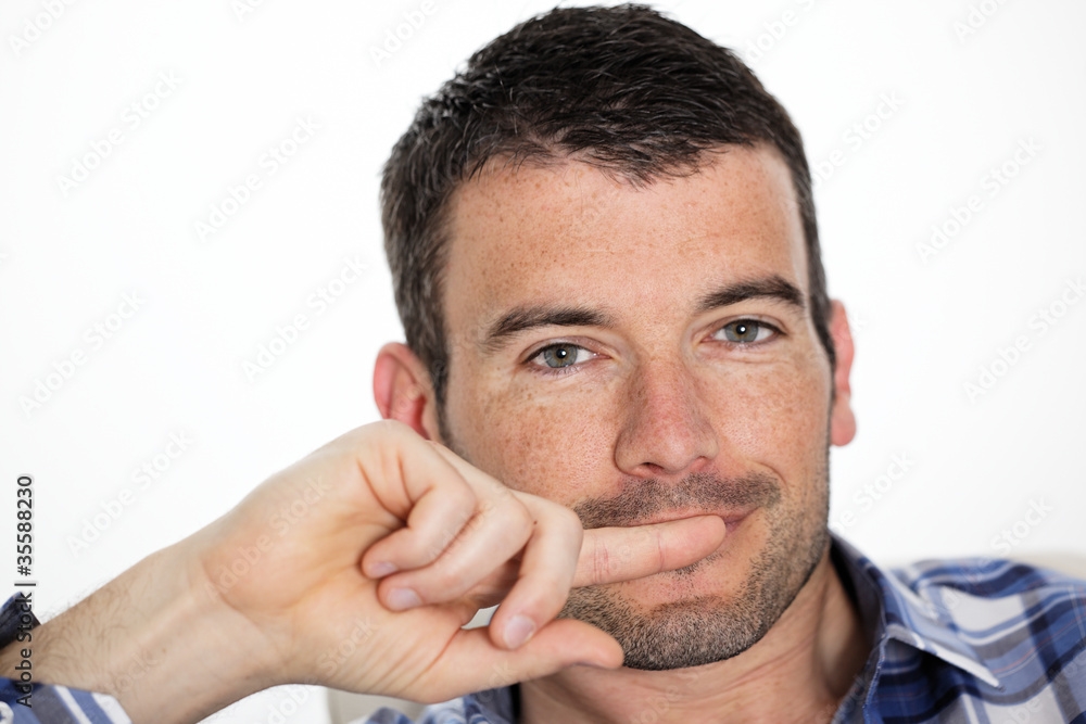 Fototapeta premium portrait of handsome man