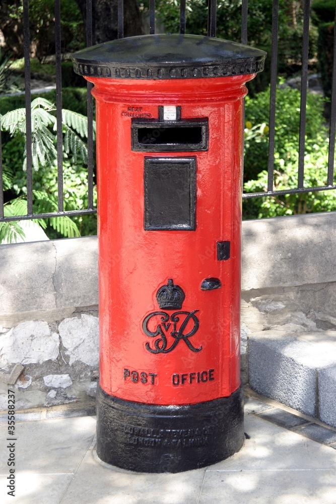 Englischer Briefkasten in Gibraltar Englischer Briefkasten in Gibraltar