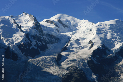 Le Mont Blanc (alt 4810 m) vu de Planpraz