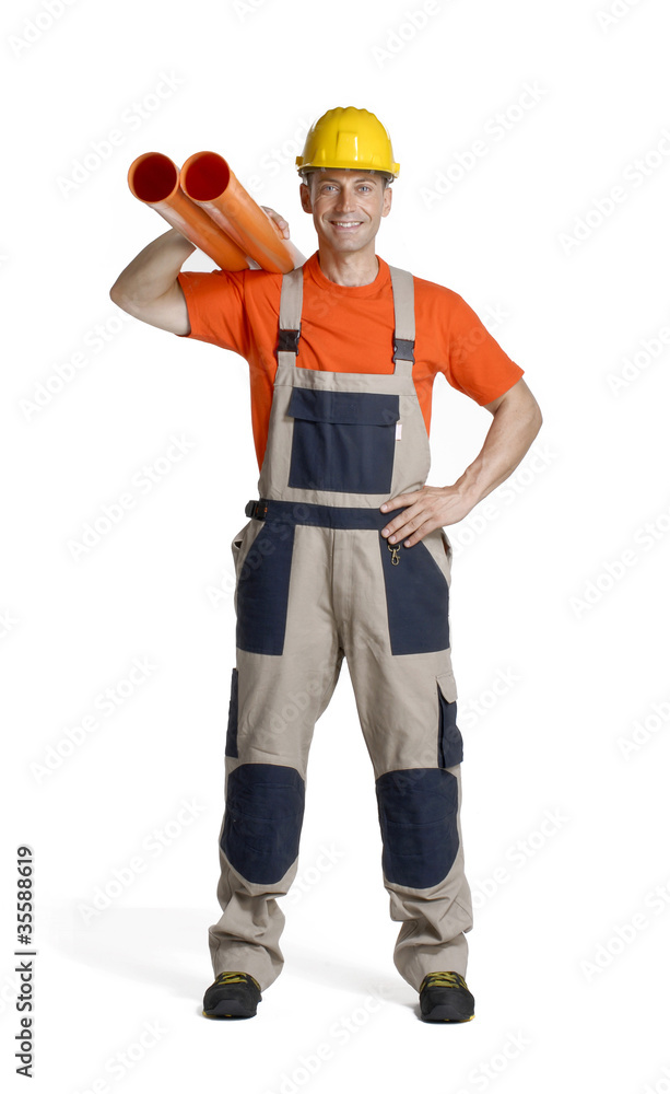 Obrero listo para trabajar Obrero listo para trabajar