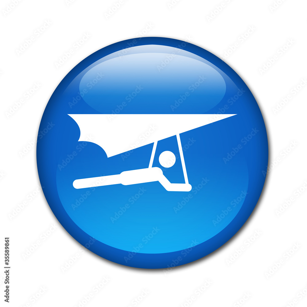 Boton brillante Hang glider Boton brillante Hang glider