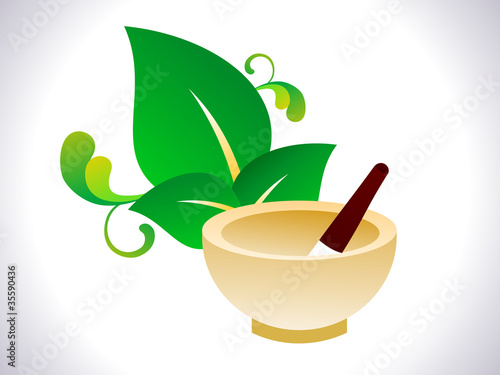 abstract herbal ayurvedic element