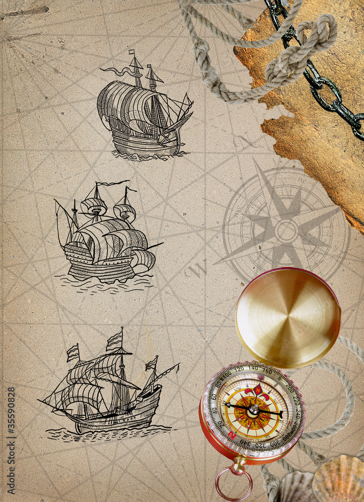 Fototapeta premium Pirate map