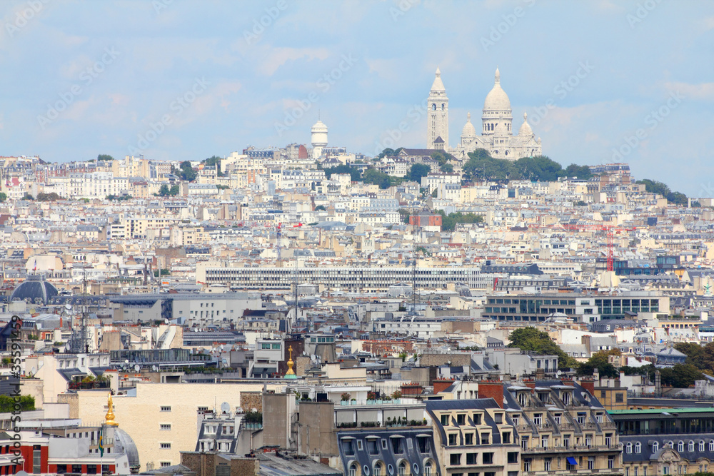 Paris - Montmartre aerial view