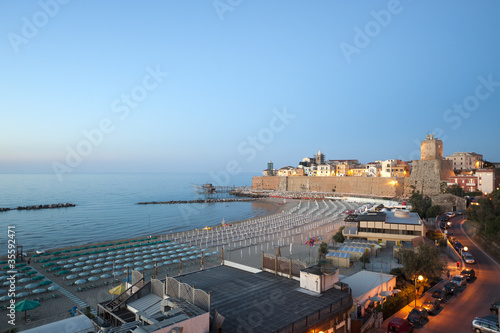 Fotografie Termoli (Campobasso, Molise, Italy) - The beach at evening