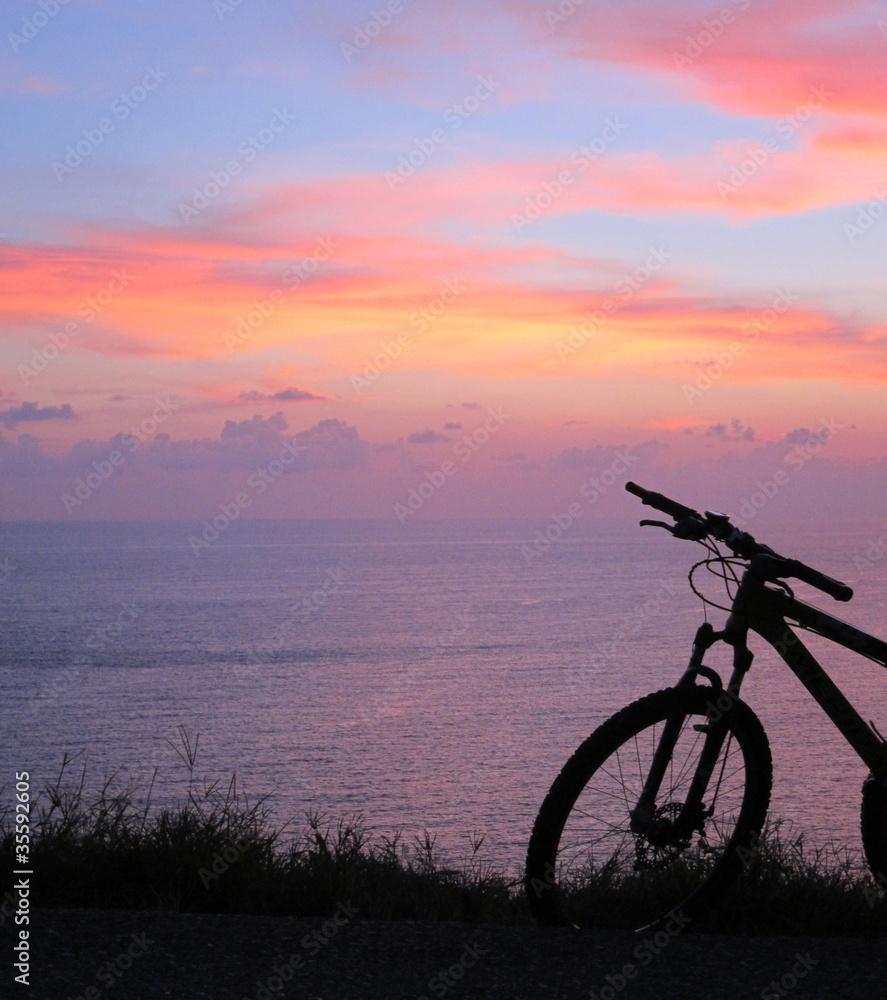 Sunset By The Sea After A Bike Ride Sunset By The Sea After A Bike Ride
