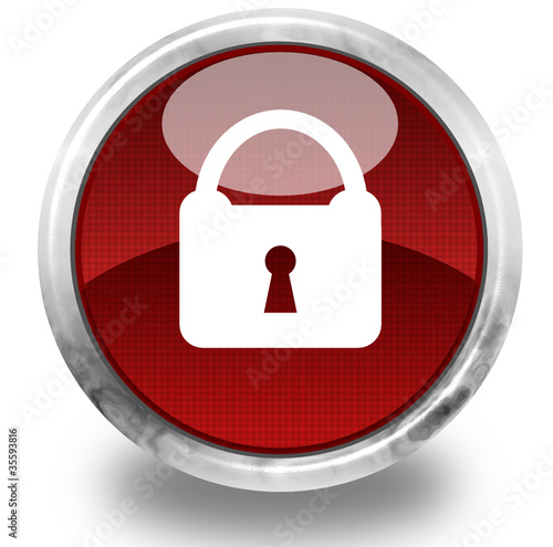 Security glossy icon