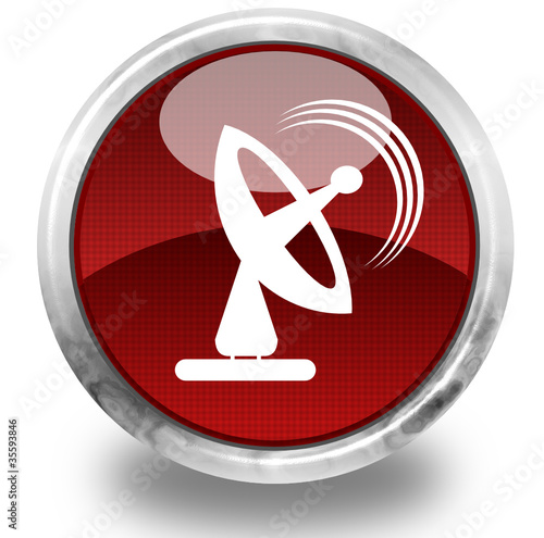 Satellite glossy icon