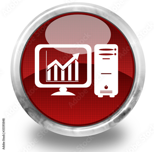 Personal computer glossy icon