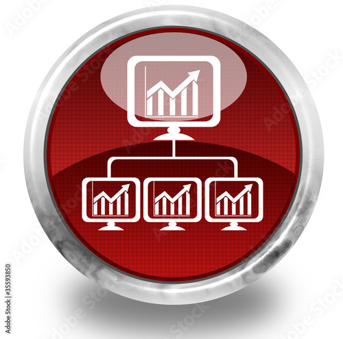 Network glossy icon