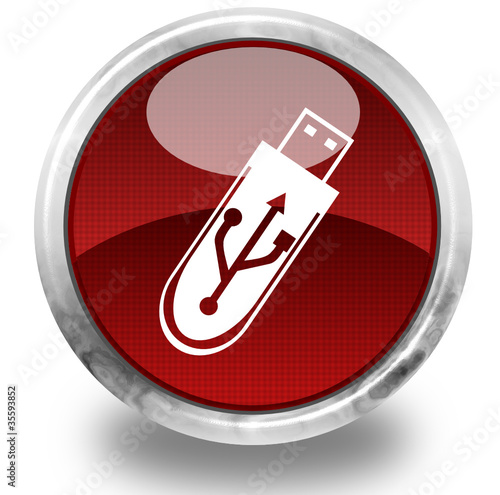Pendrive glossy icon