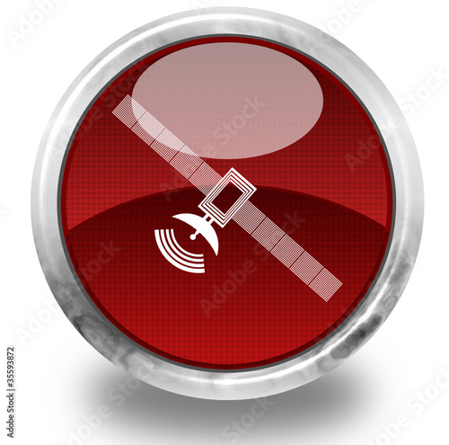 Satellite glossy icon