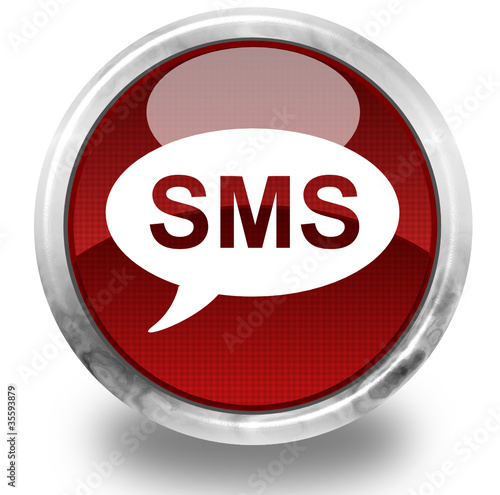 SMS glossy icon