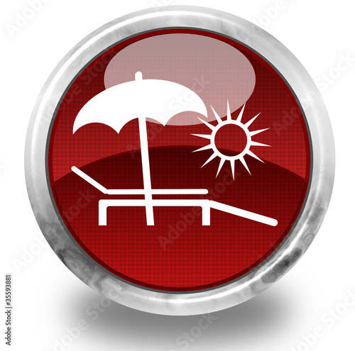 Summer glossy icon